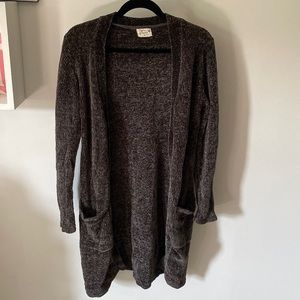 Gray/purple cardigan